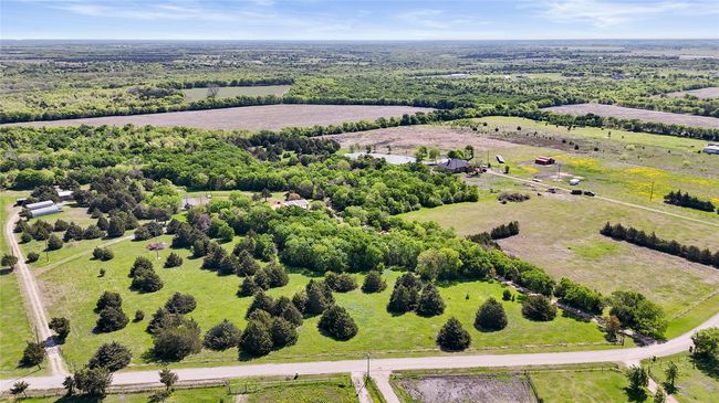 700' secondary Drive to Shop/Apartment Follows Property Boundary on the left, Ewing Road across bottom. Main 600' Driveway Bottom Right corner. Center of picture right edge shows tree lined 3rd Driveway, and Sitework for another Residence that follows property line. | Image 33