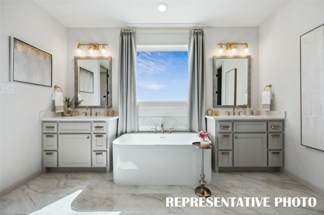 Filled with style and offering plenty of room for two, this owner's bath is the perfect place to start or end your day! REPRESENTATIVE PHOTO | Image 12