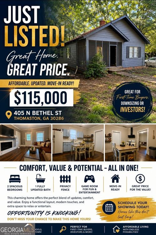 405 N Bethel St, thomaston, GA, 30286-3740 | Card Image