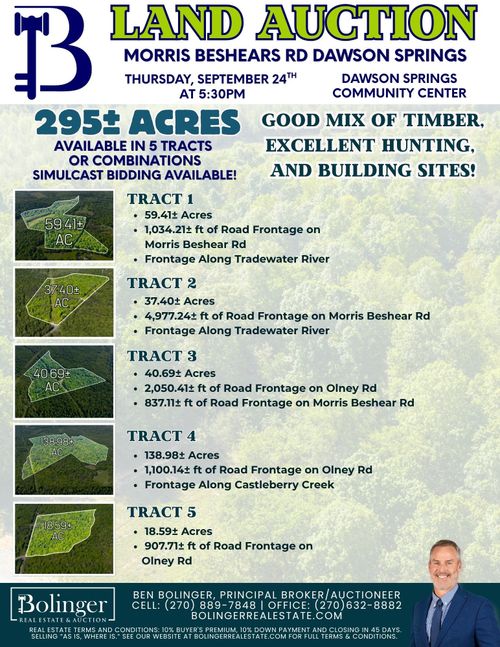 605 Morris Beshear Ln, Dawson Springs, KY, 42408 | Card Image