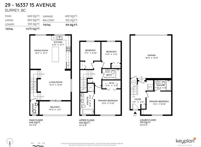 29 - 16337 15 Avenue, Townhouse with 4 bedrooms, 3 bathrooms and 2 parking in Surrey BC | Image 9
