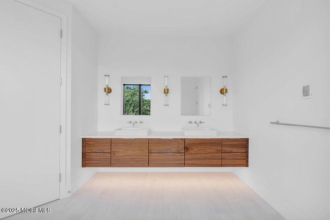 Custom double sink vanity in walnut | Image 36