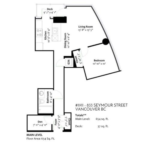 1911-833 Seymour St, Vancouver, BC, V6B0G4 | Card Image