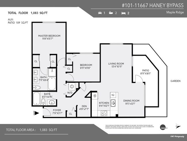 101 - 11667 Haney Bypass, Condo with 2 bedrooms, 2 bathrooms and 1 parking in Maple Ridge BC | Image 38