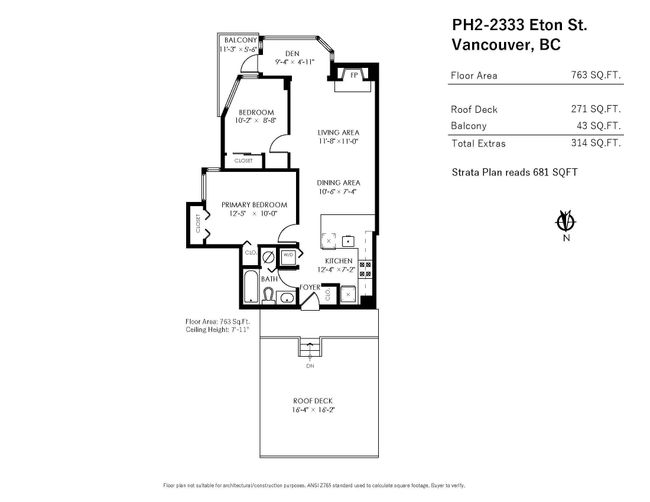 PH2 - 2333 Eton Street, Condo with 2 bedrooms, 1 bathrooms and 1 parking in Vancouver BC | Image 19