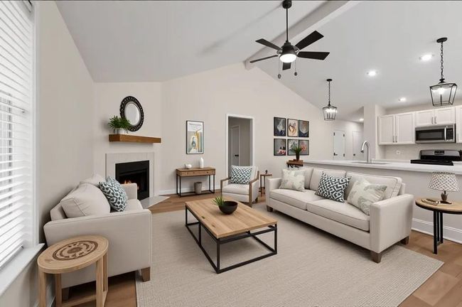 Spacious family room with fireplace | Image 4