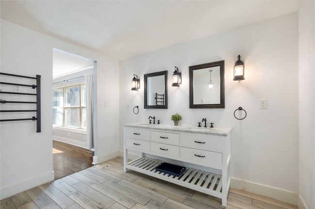 Upgraded vanity with heated towel rack for toasty warm towels available after your morning shower | Image 21