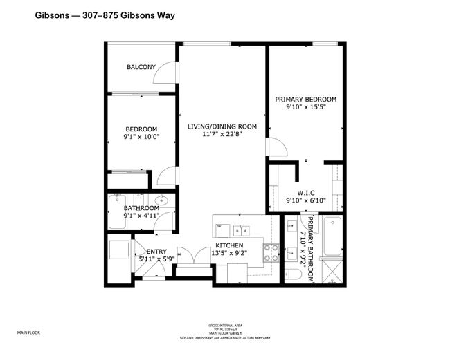 307 - 875 Gibsons Way, Condo with 2 bedrooms, 2 bathrooms and null parking in Gibsons BC | Image 35