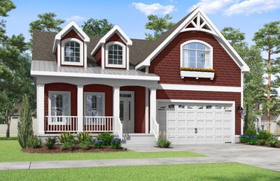 Optional Elevation B on The Saybrook has so many details! You make this your own when you go to your Design appointment! Renderings are representative only. | Image 3