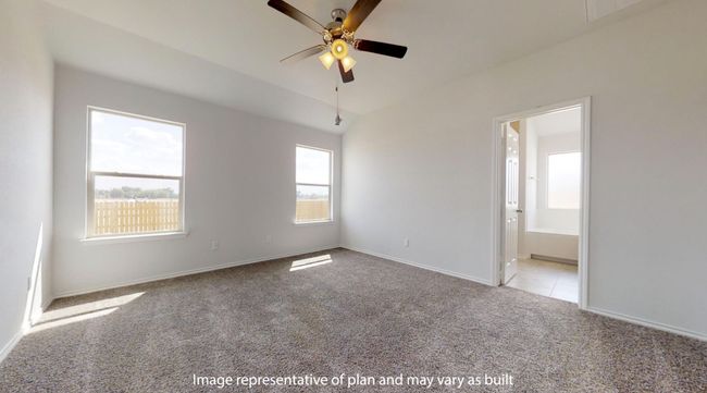 Carpeted spare room with a ceiling fan and baseboards | Image 13