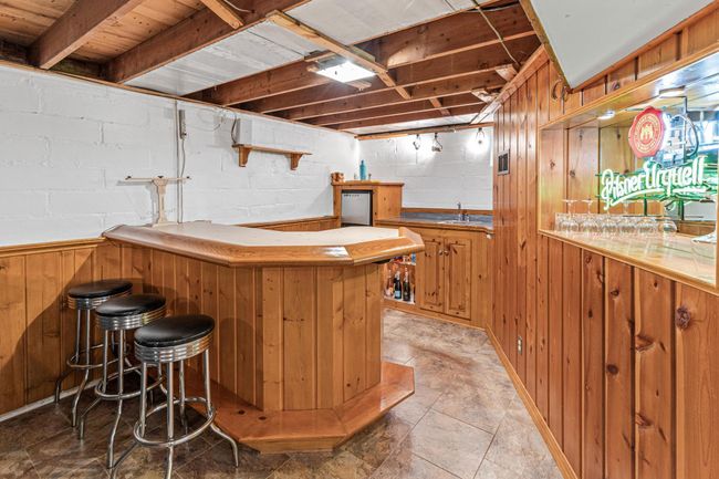 Wet bar with mini-fridge | Image 27