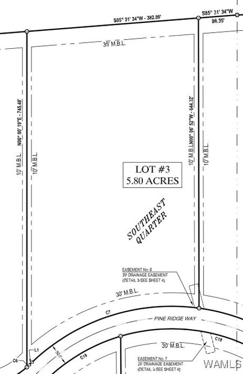 Lot 3 Pine Ridge Way, Coker, AL, 35452 | Card Image