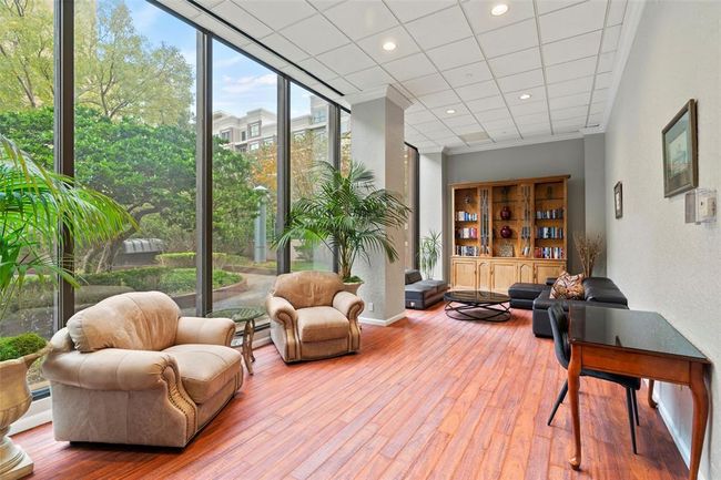 Library overlooking the outdoor courtyard. | Image 11