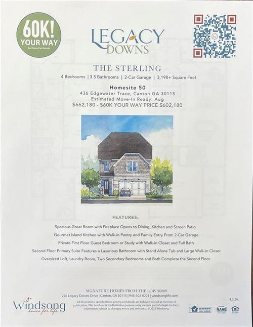 436 Edgewater Chase, Canton, GA, 30115 | Card Image