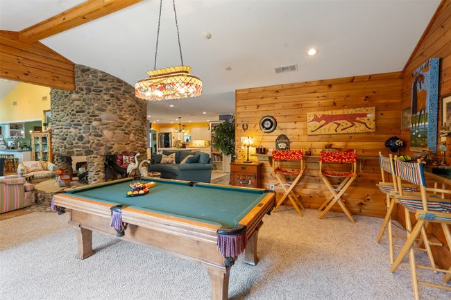 Fun Fixture over the Pool Table and Built in Bar Table | Image 14
