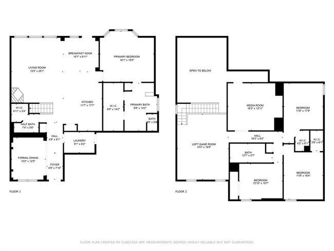This detailed floor plan drawing highlights both the first and second story of the home, giving you a clear view of the layout and flow of the living spaces. The design maximizes functionality and space, offering a seamless transition between the formal and casual areas, along with generous bedrooms and living spaces throughout. | Image 40