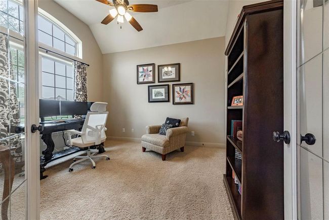Double glass doors open up to the study/4th bedroom at the front of the home. | Image 18