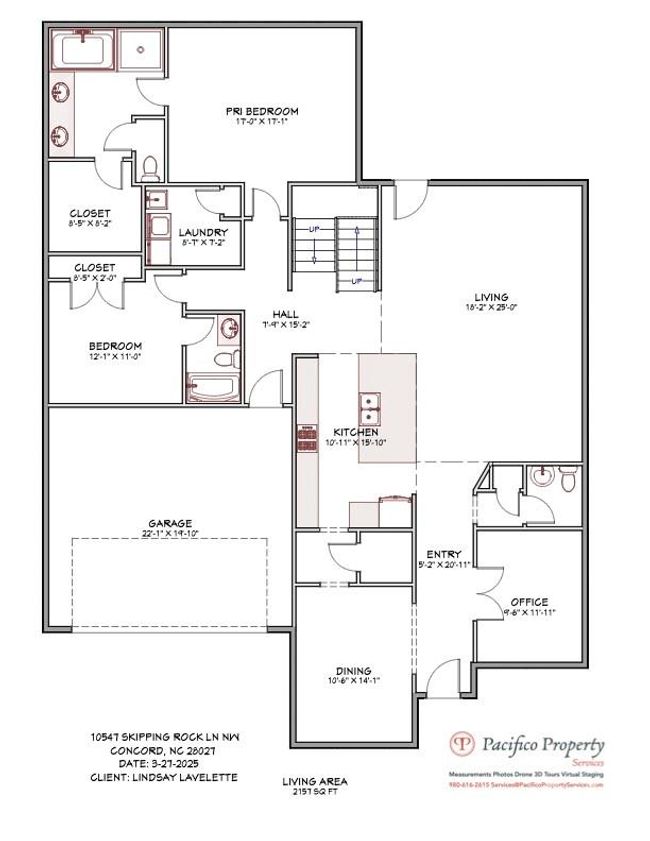 10547 Skipping Rock Ln Nw, House other with 4 bedrooms, 4 bathrooms and null parking in Concord NC | Image 47