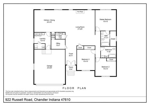 922 Russell Rd, Chandler, IN, 47610-9246 | Card Image