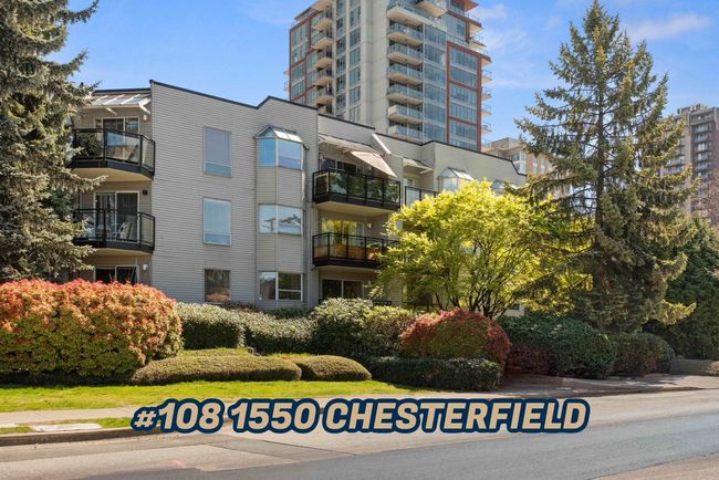 108 - 1550 Chesterfield Avenue, Condo with 1 bedrooms, 1 bathrooms and 1 parking in North Vancouver BC | Image 1