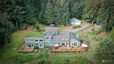 The view side of this sprawling NW Contemporary architecture faces East towards Mt Rainier. Very private with no other homes in sight. Also, no HOA. | Image 1