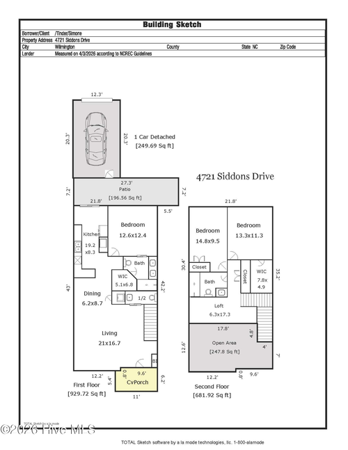 4721 Siddons Dr, Wilmington, NC, 28412-7777 | Card Image