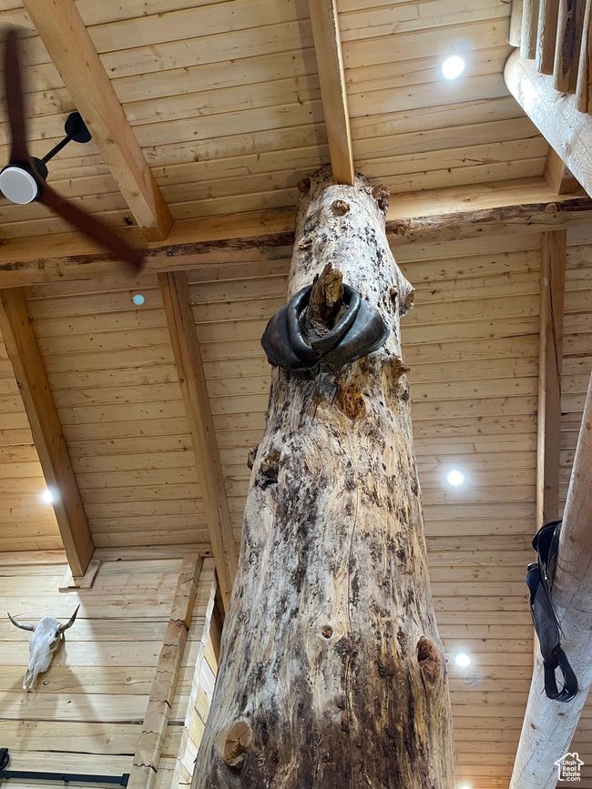 Details featuring wood ceiling, beam ceiling, and recessed lighting | Image 99