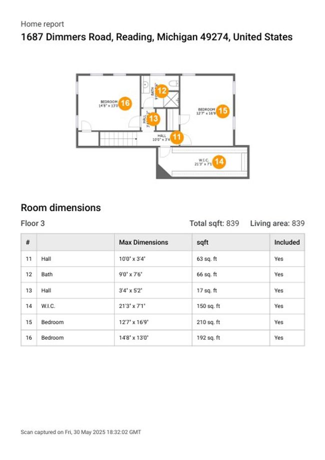 1687 Dimmers Rd, House other with 3 bedrooms, 3 bathrooms and null parking in Reading MI | Image 61