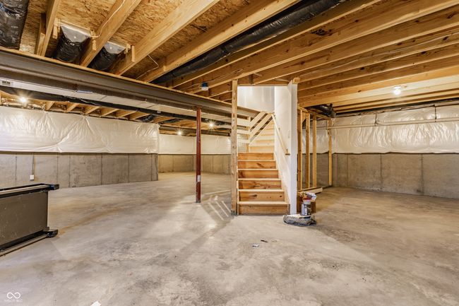 unfinished below grade area with stairway | Image 42