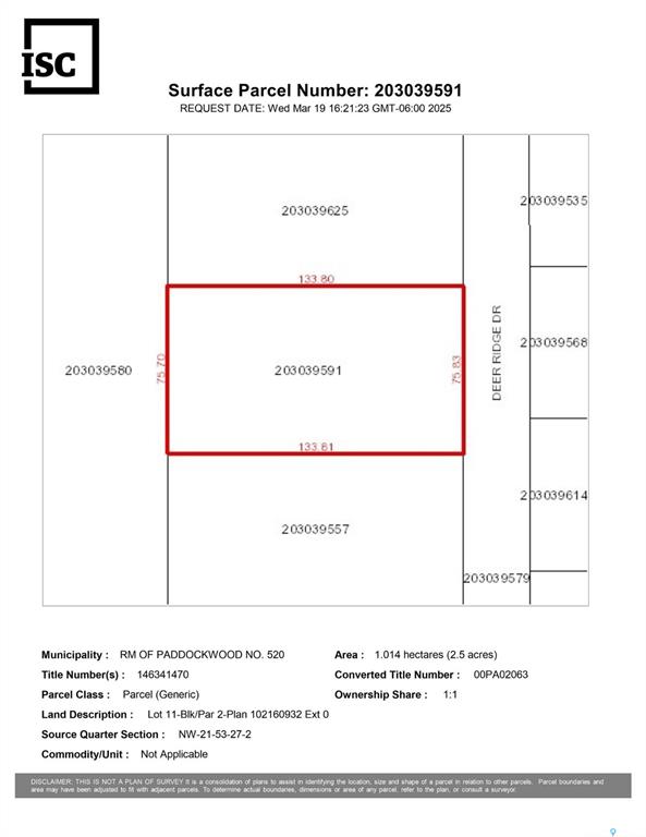 Land in Paddockwood Rm No. 520 2