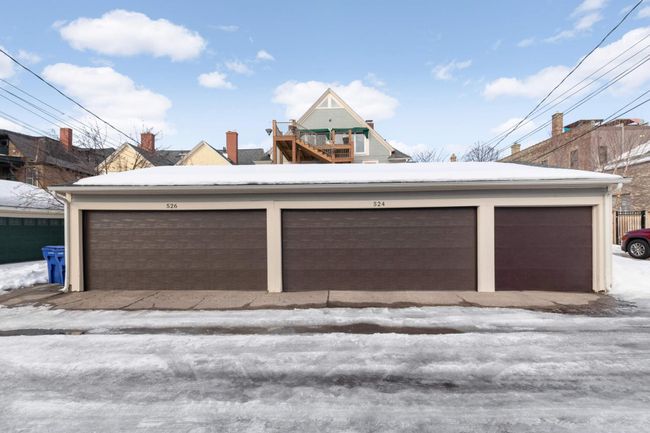 Unit #1's garage space is the left-most stall of the 526 end. New doors were installed in 2022. | Image 30