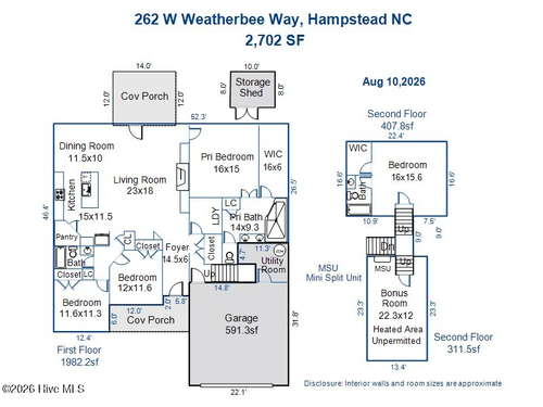 262 W Weatherbee Way, Hampstead, NC, 28443-8527 | Card Image