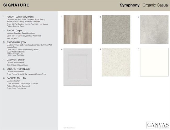 Design Selections. Home is currently under construction, selections subject to change. | Image 4