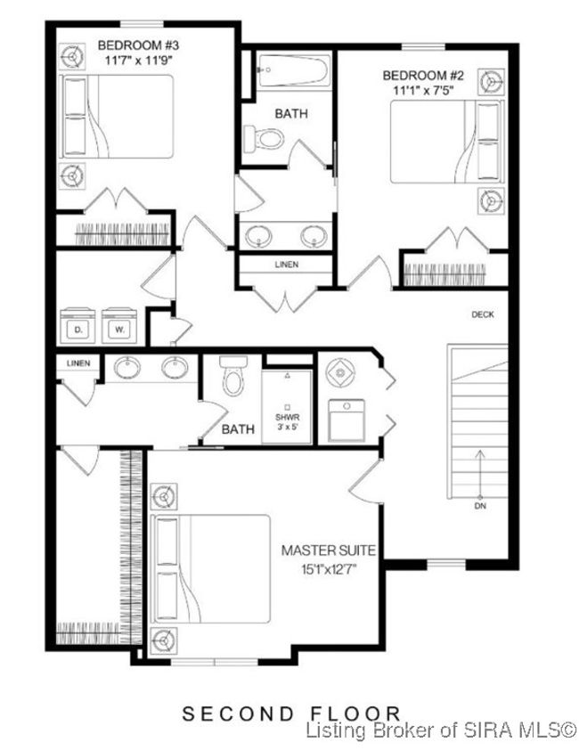 LOT-1517 - 5211 N Hampton Court, Home with 3 bedrooms, 3 bathrooms and null parking in Charlestown IN | Image 6