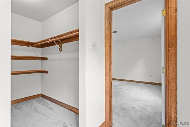 Spacious closet featuring carpet | Image 28