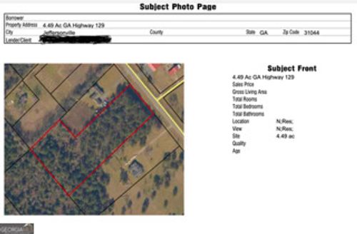 HWY 129 Ga Highway 129, Jeffersonville, GA, 31044-6727 | Card Image