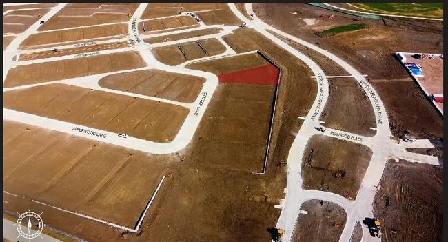 Aerial view of lot location with compass. | Image 5