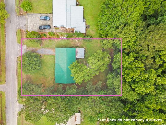 Aerial overview of property's location with property parcel outlined | Image 5