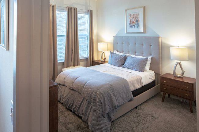 Bedroom with carpet floors | Image 5