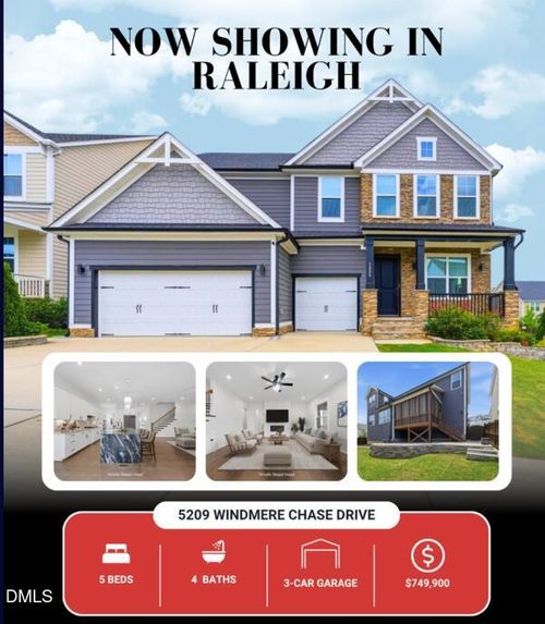 5209 Windmere Chase Dr, Raleigh, NC, 27616-7405 | Card Image