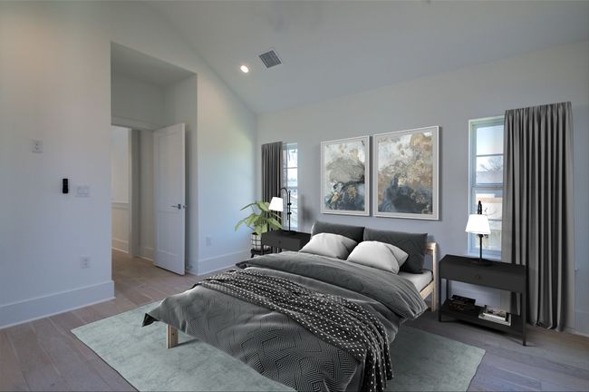 Virtually staged. The primary bedroom can easily fit a king sized bed and nightstands. | Image 21