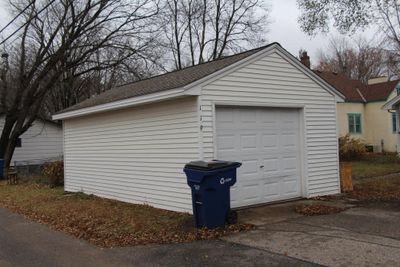 The garage technically has one very long stall, but as you can see, it is a 1 1/2 car garage so plenty of room for a little work area and storage. | Image 3