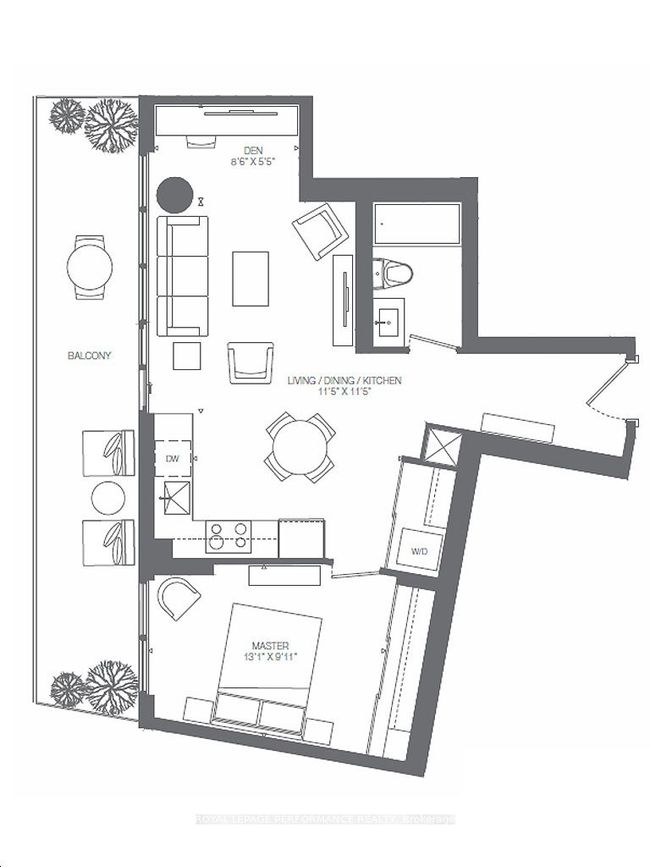 1101 - 20 Brin Dr, Condo with 2 bedrooms, 1 bathrooms and 1 parking in Etobicoke ON | Image 13
