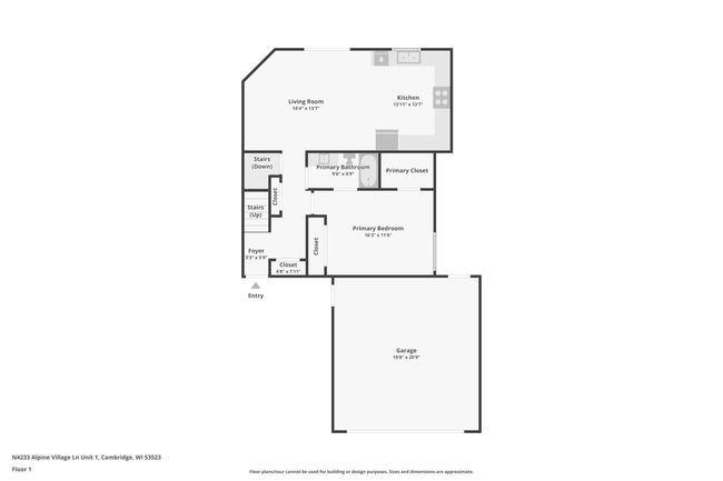 UNIT-1 - N4233 Alpine Village Ln, Condo with 3 bedrooms, 2 bathrooms and null parking in CAMBRIDGE WI | Image 48