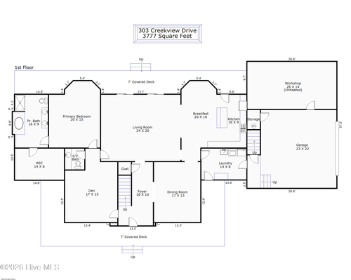 303 Creekview Dr, Hampstead, NC, 28443-2139 | Card Image