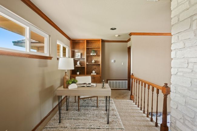A nice office nook with built in bookshelf | Image 18