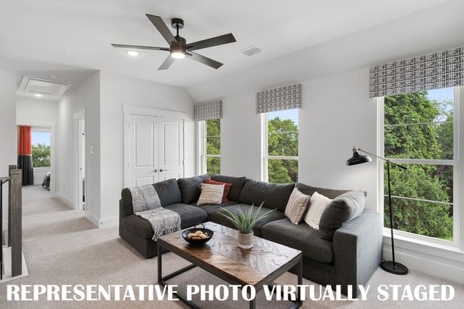 Upstairs you are greeted by a spacious loft space which is the perfect second family living area. REPRESENTATIVE PHOTO VIRTUALLY STAGED | Image 9