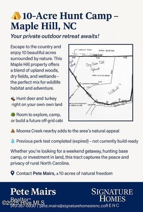 0 Nc Highway 50, Maple Hill, NC, 28454 | Card Image