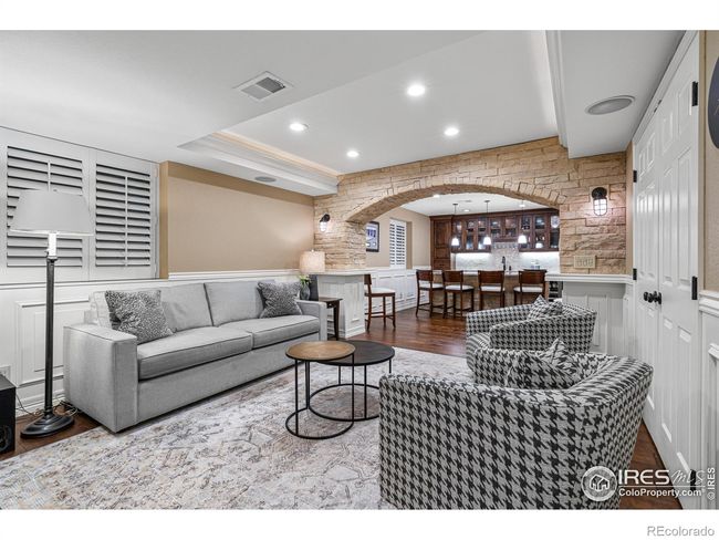 Lower Level Media Room, Attached Laundry Room, and over 200 sqft of Storage Space, not included in the Total sqft of Home. Could be refinished into more Living Space. | Image 28