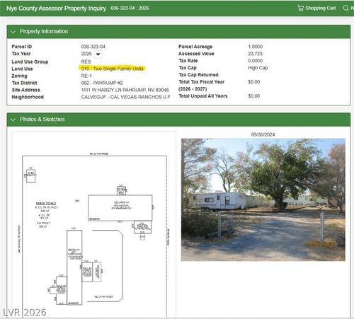 1111 W Hardy Ln, Pahrump, NV, 89048-4564 | Card Image